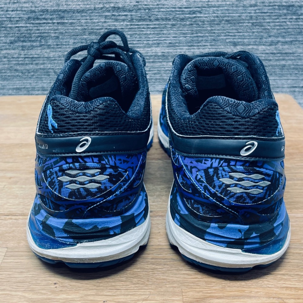 Asics Gel-Cumulus 17 Running Shoes Mens 12.5 Blue Black Graphic Sneakers T5E3N - Picture 6 of 12